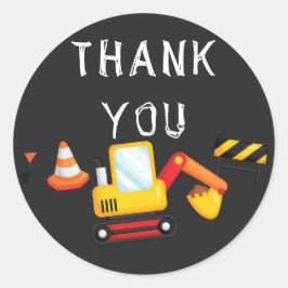 Unter Baugewerbe Geburtstag Vielen Dank Chalkboard Runder Aufkleber