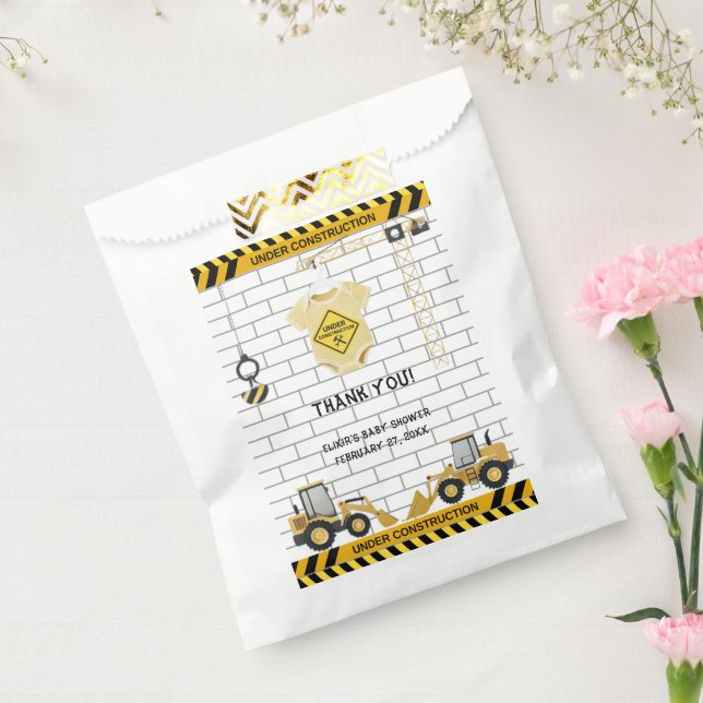 Unter Baugewerbekleidung Babydusche Geschenktütchen (Versiegelt)