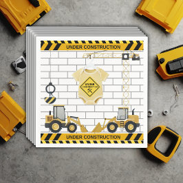 Unter Baugewerbekleidung Babydusche Serviette