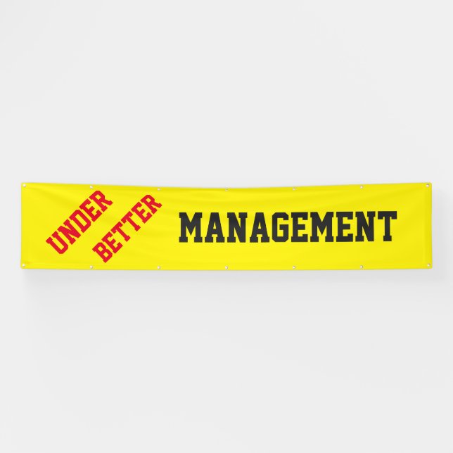 Unter besserem Management Banner (Horizontal)