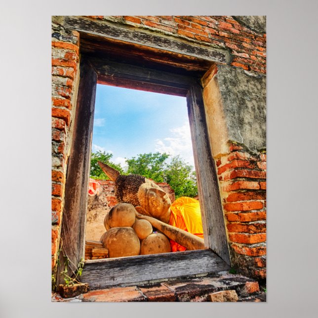 Unter Bezugnahme auf Buddha, Ayutthaya Poster (Vorne)