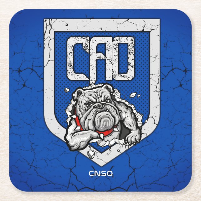 UNTER CAO-GLAS RECHTECKIGER PAPPUNTERSETZER (Vorderseite)