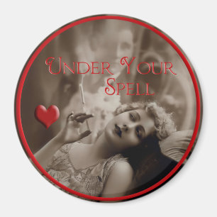 Unter deinem Zauber Vintages Valentine Magnet