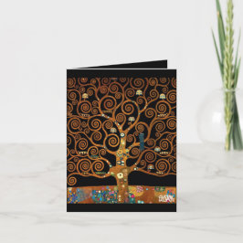Unter dem Baum des Lebens, Gustav Klimt, Feiertagskarte