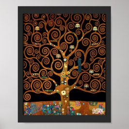 Unter dem Baum des Lebens von Gustav Klimt, Poster