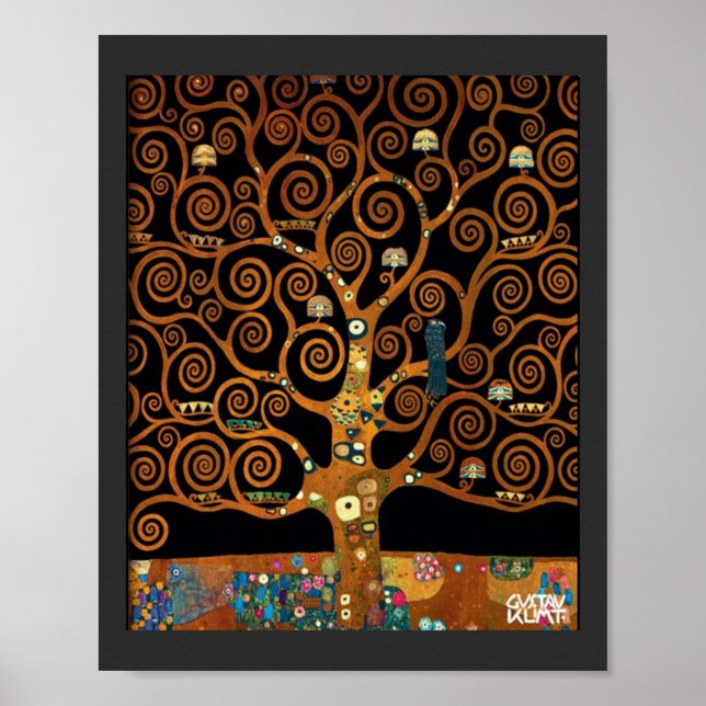 Unter dem Baum des Lebens von Gustav Klimt, Poster (Vorne)