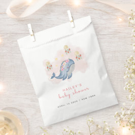 Unter dem Bild Sweet Whale Floral Baby Shower Geschenktütchen