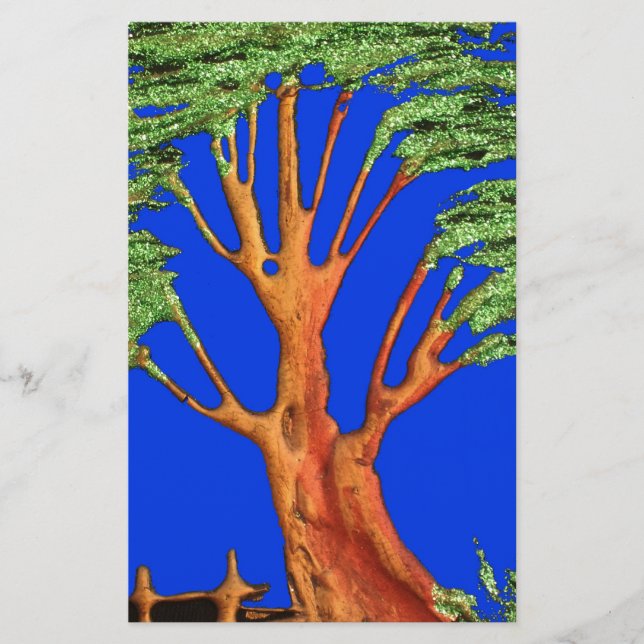 Unter dem blauen Himmel: Die Sammlung Acacia Tree Briefpapier (Vorderseite)