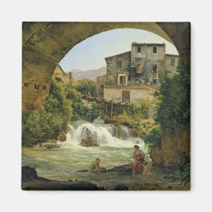 Unter dem Bogen einer Brücke in Italien, 1822 Magnet