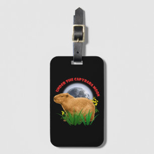 Unter dem Capybara-Mond Süßes Tier Gepäckanhänger