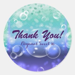 Unter dem Gastgeschenk des tropischen Meeres Runder Aufkleber