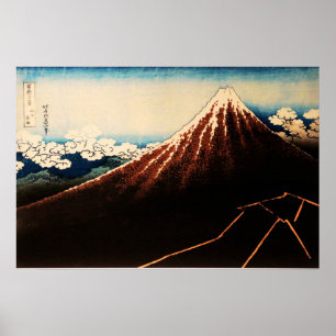 Unter dem Gipfel Ukiyo-e japanische Kunst Poster