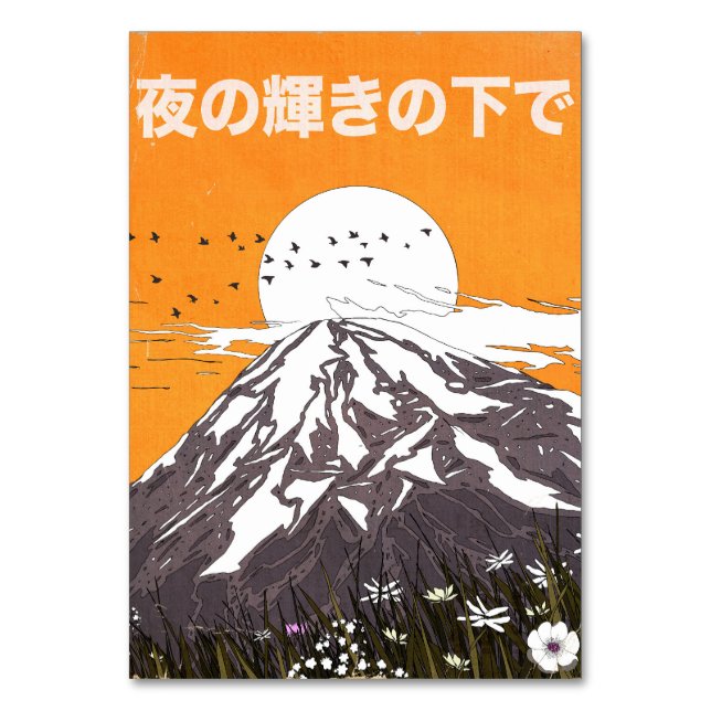 unter dem Glühen des Abends Tischnummer (Vorderseite)