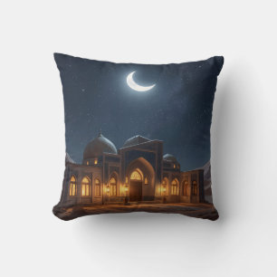 Unter dem Halbmondhimmel – Islamisches Kunst-Wurfk Kissen