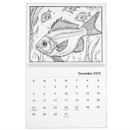 Unter dem Kalender der Meeresfarben
