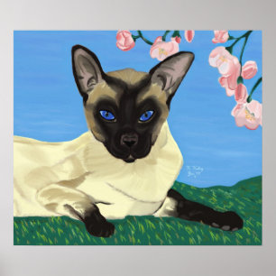 Unter dem Kirschblütenposter Poster