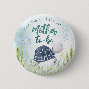 Unter dem Knopf "Sea Ocean Baby Shower Mother" Button