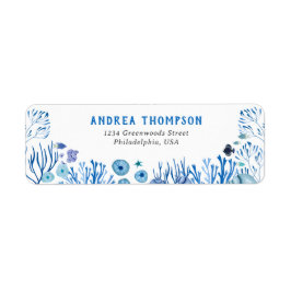 Unter dem Label Sea Blue Boy Return Address Label