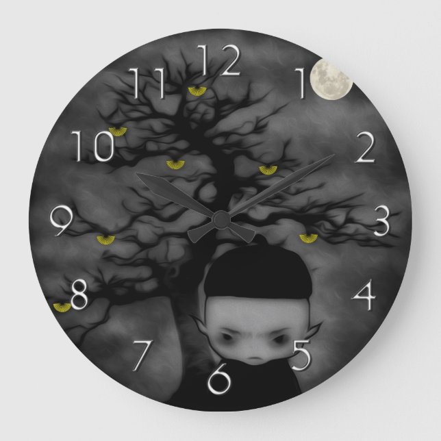 Unter dem Lüfterbaum Große Wanduhr (Vorderseite)