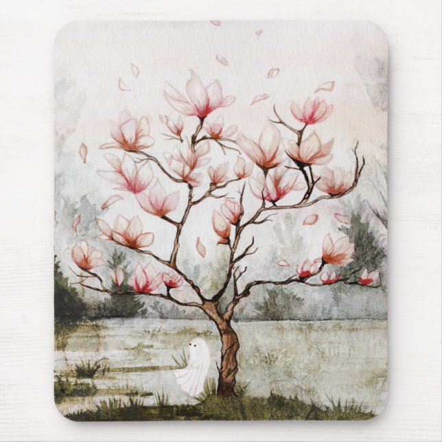 Unter dem Magnolienbaum Mousepad (Vorne)