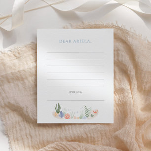 Unter dem Meer 1. Geburtstag Party Mitteilungskarte