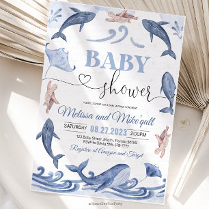 Unter dem Meer Baby-Party Einladung