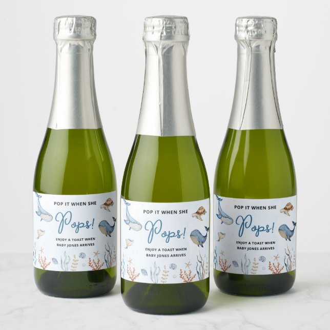 Unter dem Meer Baby Shower (Flaschen)