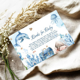 Unter dem Meer Baby Shower Buchanfrage  Begleitkarte