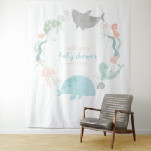 Unter dem Meer Baby Shower Einladung