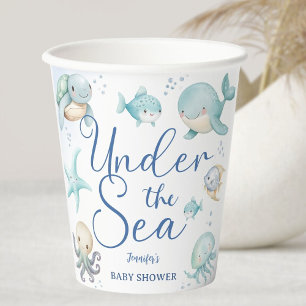 Unter dem Meer Baby Shower Junge Süßer Ozean Pappbecher