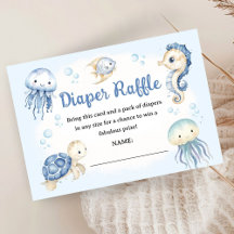 Unter dem Meer Baby Shower Junge Windelraffel
