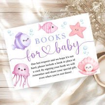 Unter dem Meer Baby Shower Pink Ozean Bücher