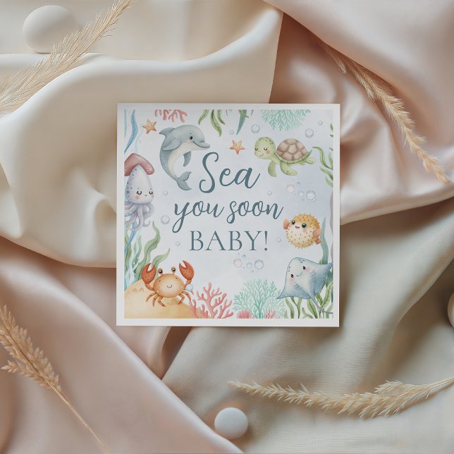 Unter dem Meer Baby Shower Servietten (Von Creator hochgeladen)