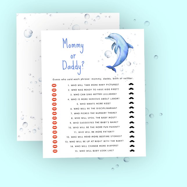 Unter dem Meer - Baby Shower Spiel für Mama oder P (Von Creator hochgeladen)