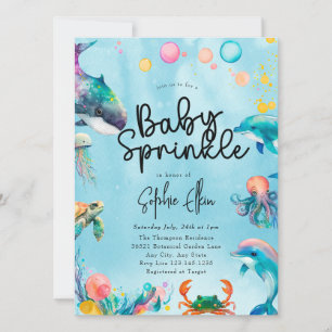 Unter dem Meer   Baby Sprinkle Einladung