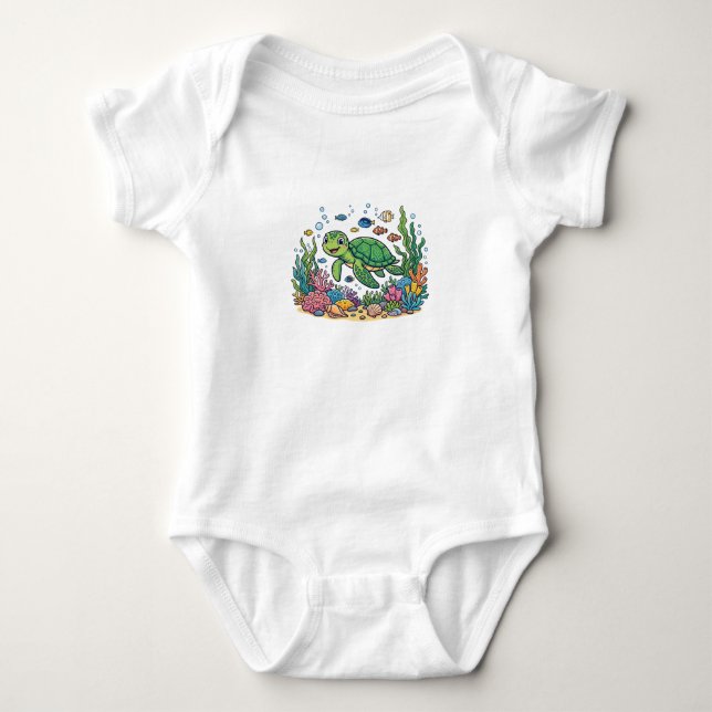 Unter dem Meer  Baby Strampler (Vorderseite)