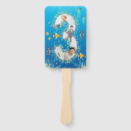 Unter dem Meer Big 3. Geburtstag Foto Collage Fächer