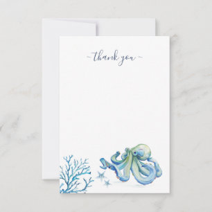 Unter dem Meer danke dir Blauer Oktopus