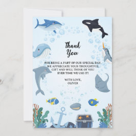 Unter dem Meer Einladungen zum Geburtstag Dankesch