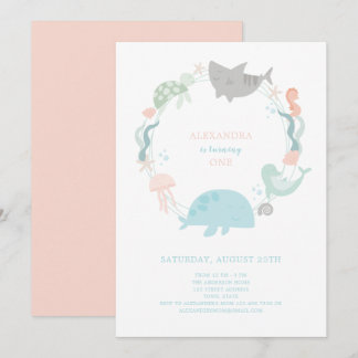 Unter dem Meer erste Einladung zum Geburtstag