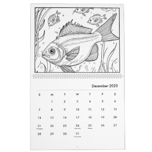 Unter dem Meer Färbkalender Kalender