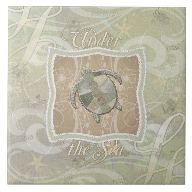 Unter dem Meer Fliese (Vorderseite)