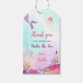 Unter dem Meer Fvor Tags Mermaid Geburtstagspartei Geschenkanhänger