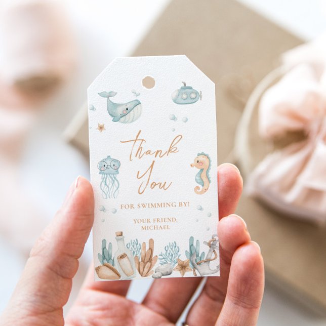 Unter dem Meer Geburtstag Geschenkanhänger (Von Creator hochgeladen)