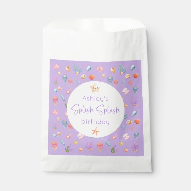 Unter dem Meer Geburtstag Geschenktütchen (Vorderseite)