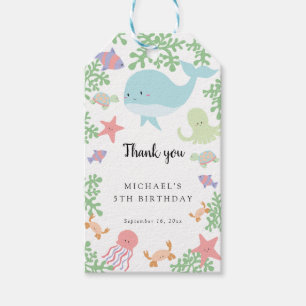 Unter dem Meer Geburtstag Niedliche Pastel Vielen Geschenkanhänger