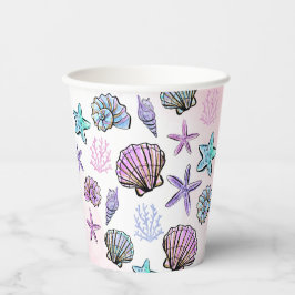 Unter dem Meer Gedeckter Kindergeburtstag Pappbecher