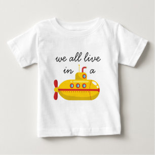 Unter dem Meer, gelbes U-Boot  Baby T-shirt