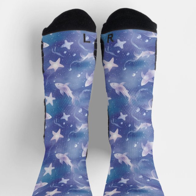 Unter dem Meer: Haie Socken (Oben)