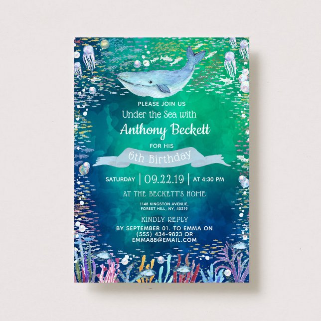 Unter dem Meer jede Jahreszeit Einladungen (Von Creator hochgeladen)